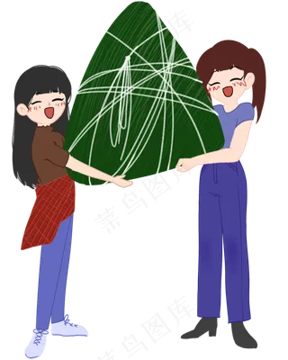 端午节女孩粽子