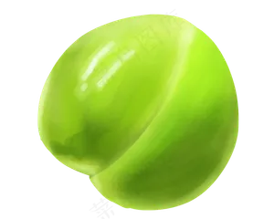 绿色细菌水果小吃