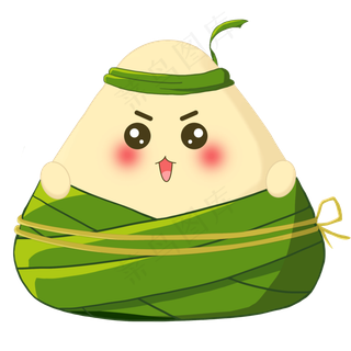 节日端午手绘卡通粽子