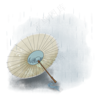 古风清明节油纸伞,免抠元素
