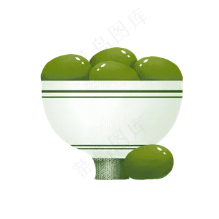 清明节青团png素材