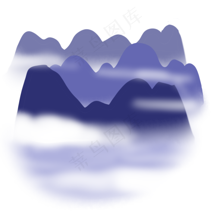 紫色高山流水与云烟(2480X2480(DPI:299))psd模版下载