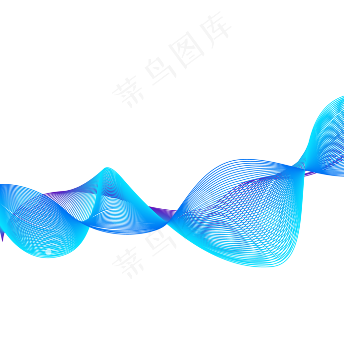 曲线科技感大数据,免抠元素