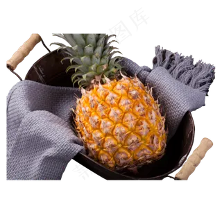 实拍热带水果酸甜菠萝