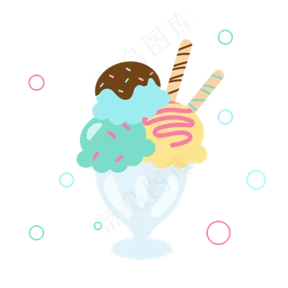 夏季清新可爱冰淇淋