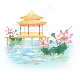 中国风园林建筑场景 中国风园林建筑场景