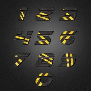 阿拉伯数字艺术字