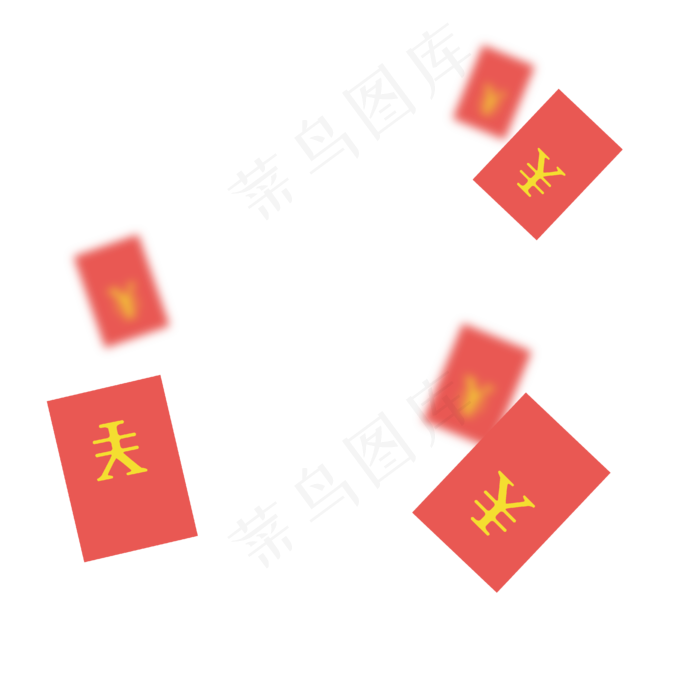 漂浮红包素材(2000X2000(DPI:300))ai矢量模版下载