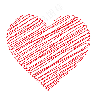 520情人节恋爱唯美手绘爱心,免抠元素