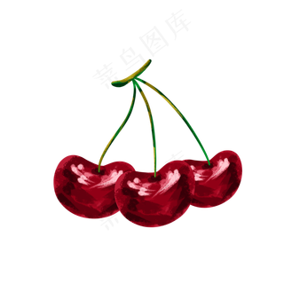 三只樱桃车厘子水果系列