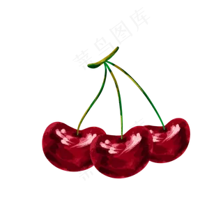 三只樱桃车厘子水果系列