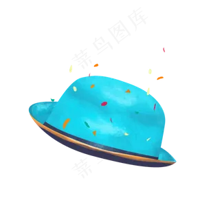 愚人节蓝色魔术帽子