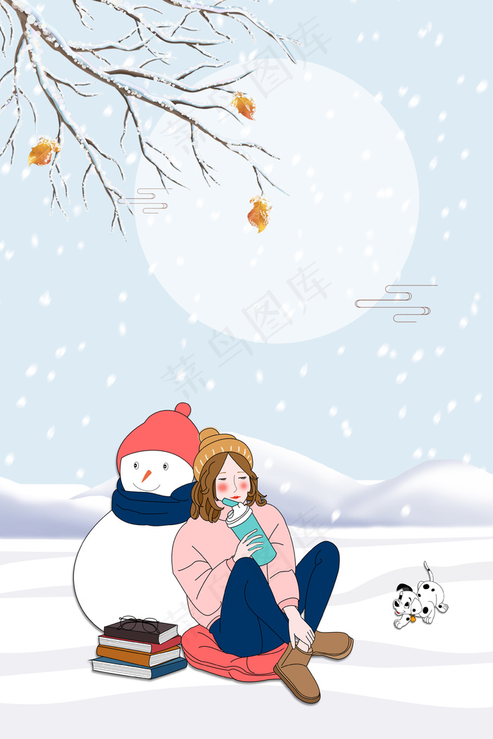 二十四节气立冬景色图