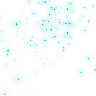 蓝绿色星光,免抠元素