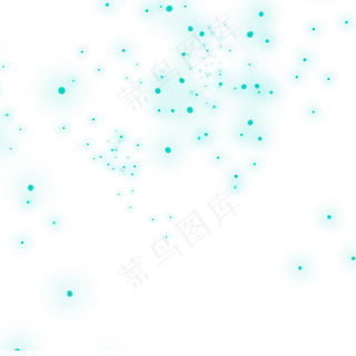 蓝绿色星光,免抠元素