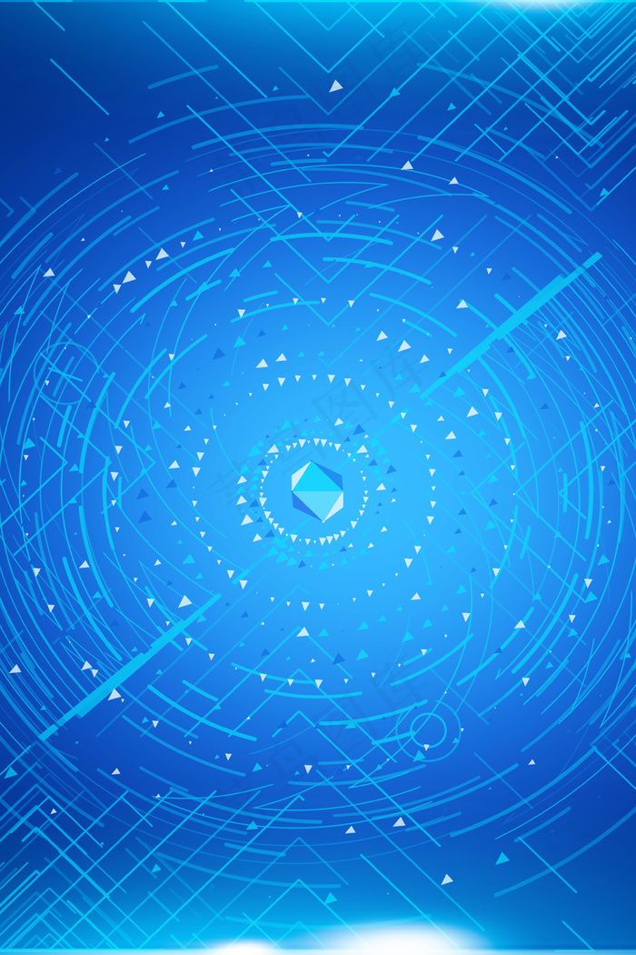 蓝色大数据科技互联网广告背景