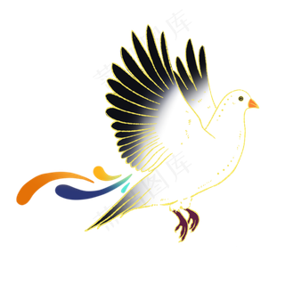 新中式国潮风动物鸽子