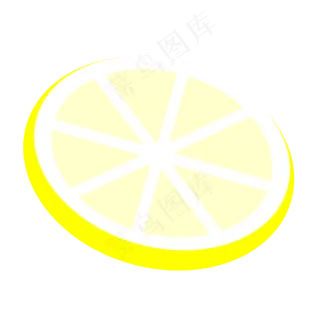 处暑大暑清凉夏季夏天黄色柠檬手