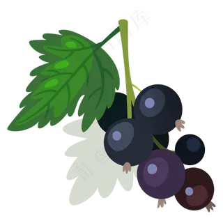 卡通手绘水果蓝莓 卡通手绘水果蓝莓