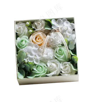 唯美的礼品盒鲜花礼盒