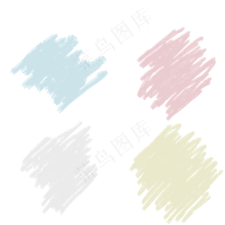 块状粉笔笔刷粉笔字素材