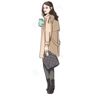 三八妇女节回眸微笑的美女,免抠元素