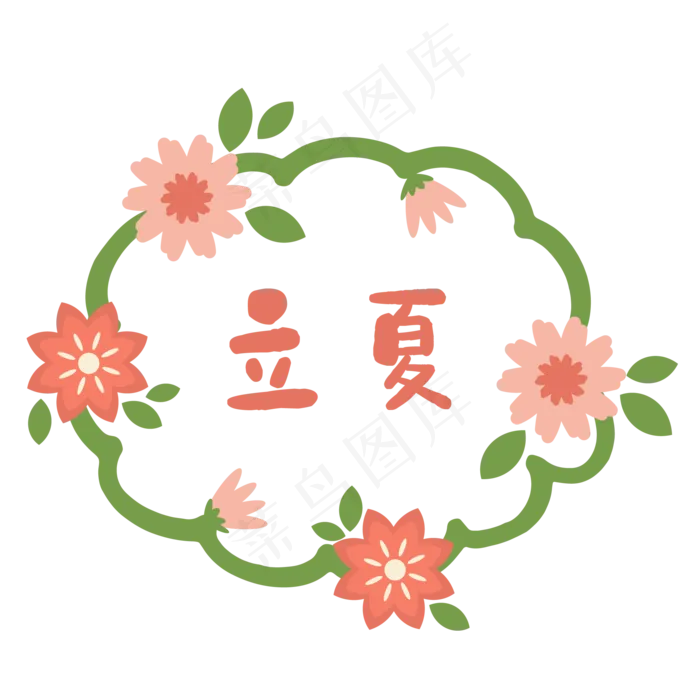 小清新边框(3000X3000(DPI:300))ai矢量模版下载