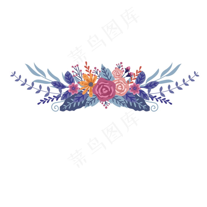 小清新浅色系花边免抠