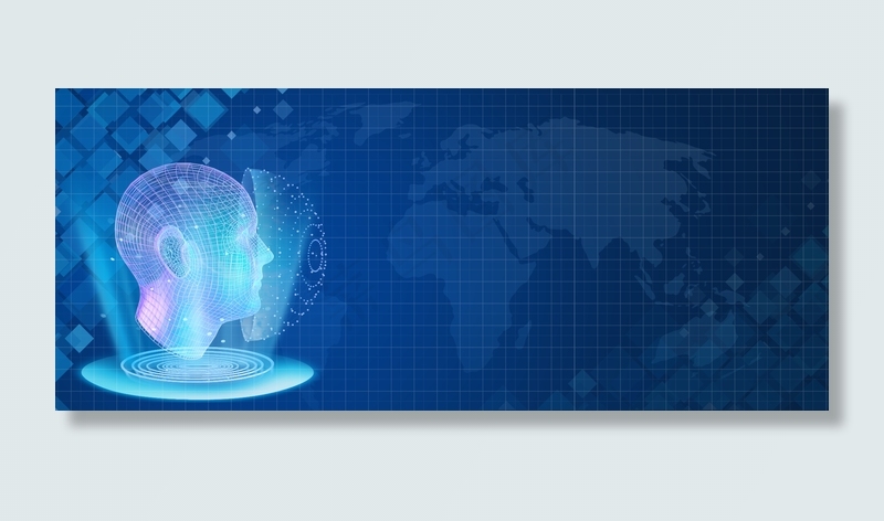 简约科技AI人脸识别背景