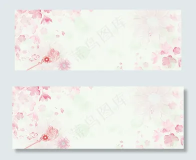 桃花节文艺首饰促销小清新绿banner