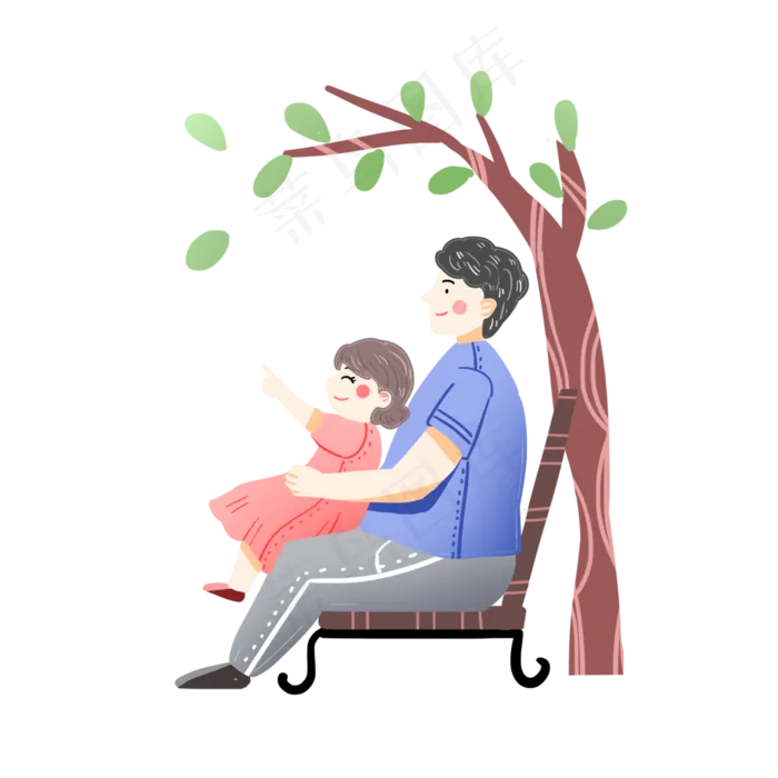 父亲节看风景素材(2000X2000(DPI:300))psd模版下载