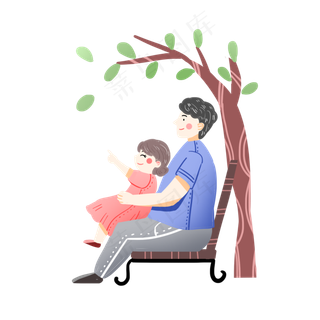 父亲节看风景素材