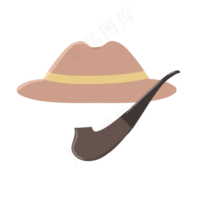 父亲节帽子烟斗