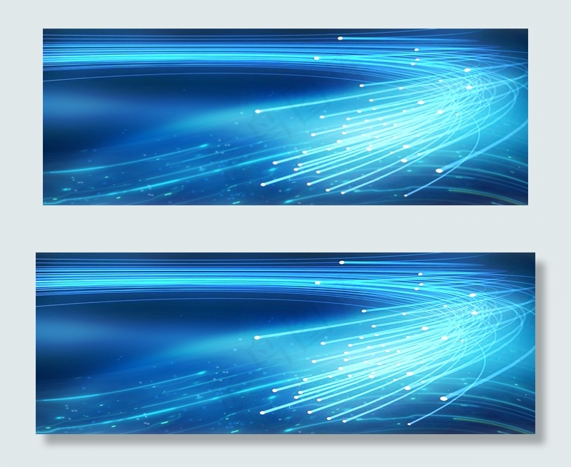 蓝色科技线条banner背景