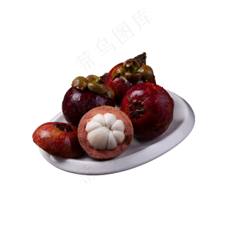 一盘山竹实物拍摄免抠