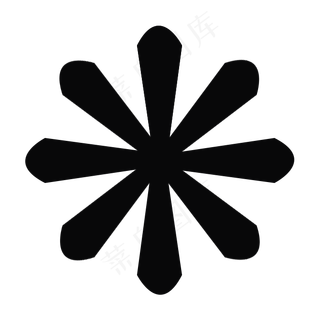 超绚笔刷放射圆矢量图