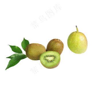 绿色香甜水果组合