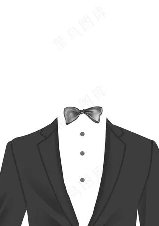 西装商务商业蝴蝶结领结