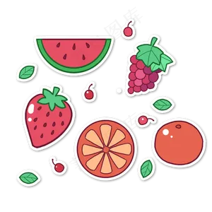 水果贴纸
