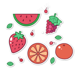 水果贴纸