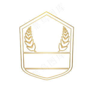 几何创意徽章装饰