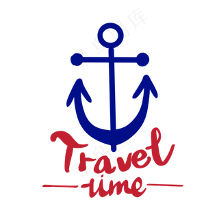 假日旅行简约英文花体字