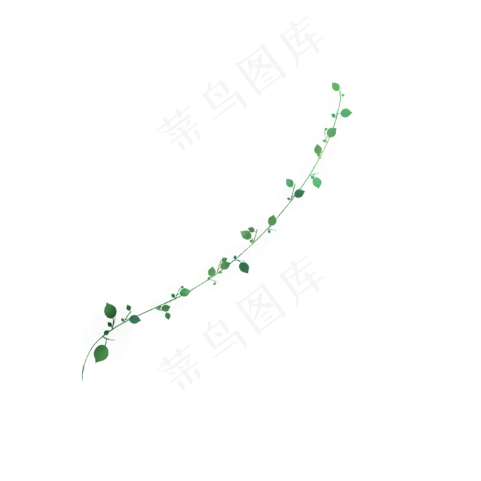 小清新藤蔓树叶免抠(2000X2000(DPI:300))psd模版下载