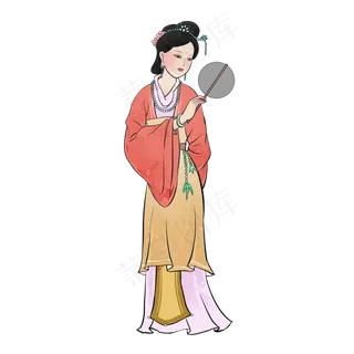 古风拿扇子仕女 古风拿扇子仕女