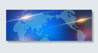 未来世界大气蓝色banner