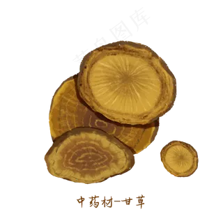 中医药材甘草,免抠元素