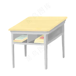 毕业季教室课桌免抠元素