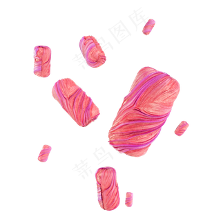 电商漂浮圆柱,免抠元素