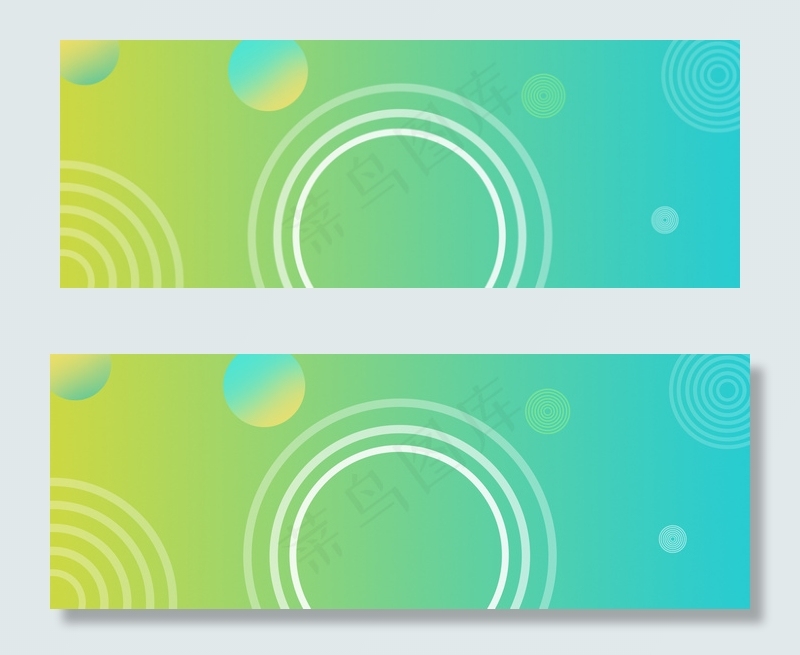 蓝色几何产品促销banner