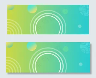 蓝色几何产品促销banner